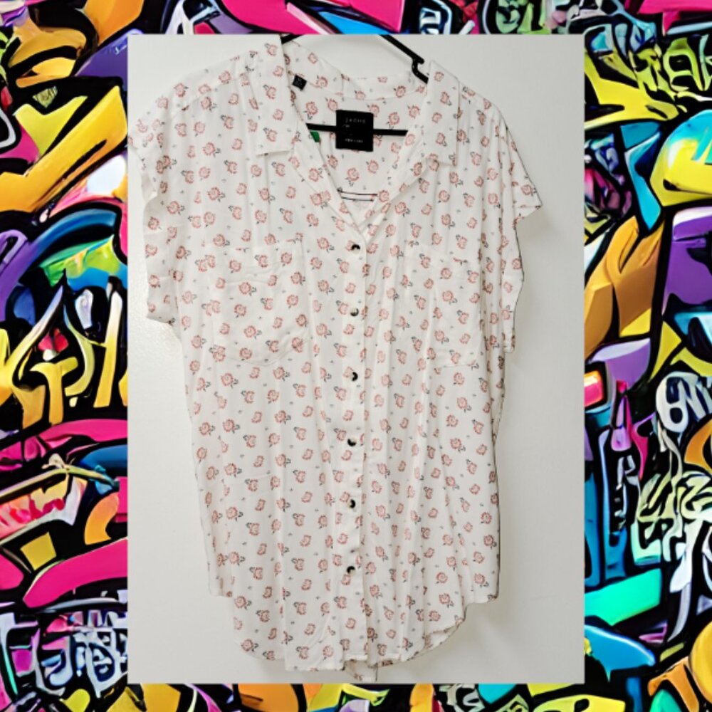 Woman's Off White Blouse XL
